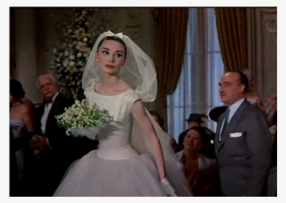 Audrey Hepburn Funny Face White Wedding Dress Personalized - Fifties Style Wedding Hair