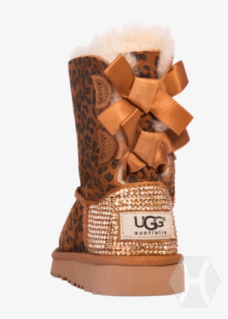 Red Ugg Boots With Cheetah Print Bow