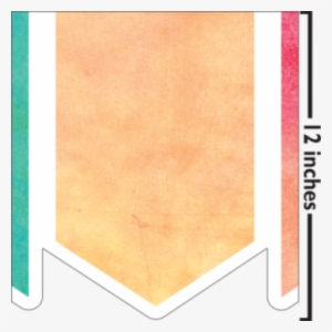 Watercolor Pennants Big Big Border - Teacher Created Resources Watercolor Pennants Big Big