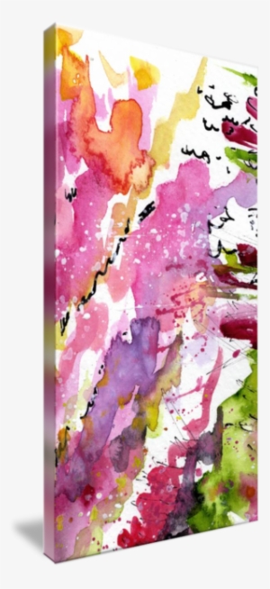 "abstract Lavender Flows Watercolor" By Ginette Callaway - Painting