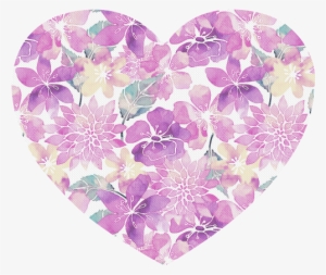 Pink And Purple Watercolor Flowers Pattern