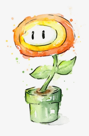 Click And Drag To Re-position The Image, If Desired - Mario Fire Flower Art