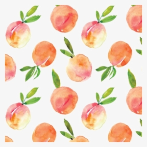 Ftestickers Watercolor Peaches Background Overlay - Watercolour Peaches