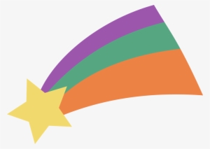 Flat Design Shooting Star Transparent Png - Gravity Falls Estrella Fugaz