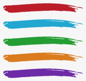 Colorful Watercolor Brush Strokes Collection Set, Brush - Drawing