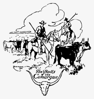 Kamag Of The Bulls - Cattle Drive Clip Art