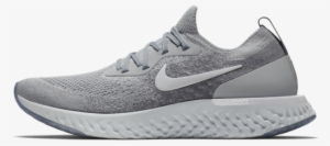 Nike Epic React Flyknit Grey Running Shoes - Aq0067 002