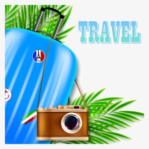 Suitcase And Camera, Travel, Suitcase, Camera Png And - Travel