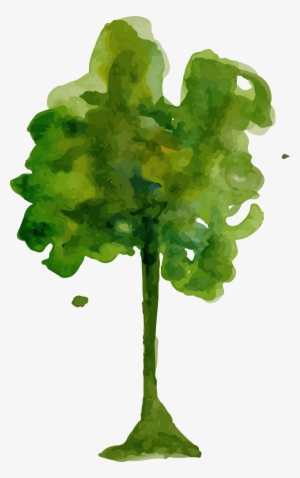 Watercolor Trees Png - Water Color Tree Png