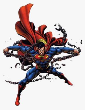 He Moves To The Bustling City Of Tomorrow, Metropolis, - Superman Breaking Free Of Chains