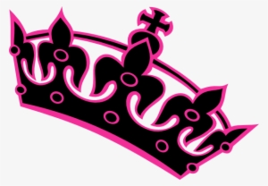 Black Tilted Tiara Clip Art At Clker - Tilted Tiara