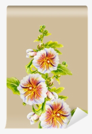 Wall Mural • Pixers® • We Live To Change - Rose Tremiere Fleur Dessin