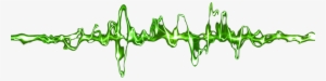 Share This Image - Green Sound Waves Png