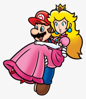 Clipart Library Carrying Peach By Famousmari Super - Mario Bros And Peach