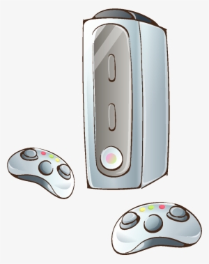 Hand Drawn Game Handle Elements - Game Controller