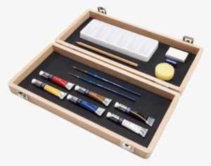 Winsor & Newton Cotman Watercolor Small Wood Box Set - Winsor & Newton Art Box