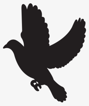 Flying Dove Silhouette At Getdrawings
