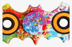 Fidget Spinner Clipart - Batman Tri-spinner Fidget Toy - Painted Batman Tri-spinner