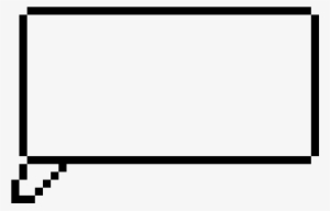 Text Bubble - Empty Pixel Speech Bubble