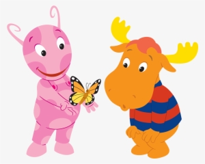The Backyardigans Uniqua Tyrone Butterfly - Backyardigans Tyrone And Uniqua
