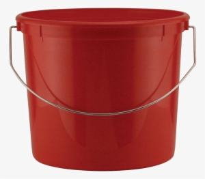 Plastic Bucket Transparent Images - Red Bucket
