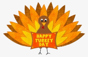 Cute Thanksgiving Turkey Clipart - Thanksgiving Food Drive Logo