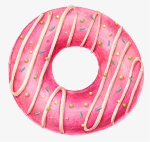 Donut Donuts Food Pink Sweet Desert Watercolors Waterco - We Donut Know What We Would Do Without You