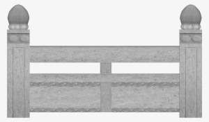 Low Ornate Chinese Fence - Fence Png Zt2 Download Library