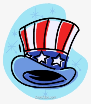 Uncle Sam's Top Hat Royalty Free Vector Clip Art Illustration - Uncle Sam
