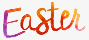 Easter Sunday Png - Text Easter Png