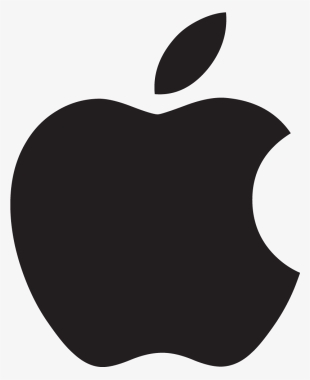 Apple 1998 Logo - Black Apple Logo Png