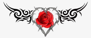 Rose Tattoo Png Image - Barb Wire Heart Tattoo