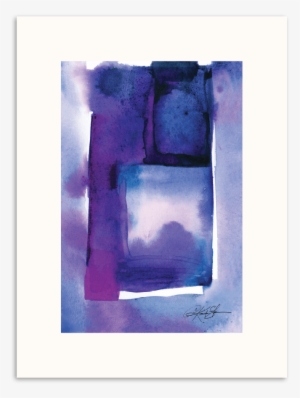 100kms P Watercolor Abstraction