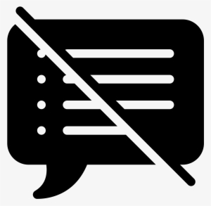 Speaker Notes Off Filled Icon - Loudspeaker