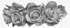Flowercrown Flower Crown Grey Sticker By Jmp Graphic - Black Flower Crown Transparent Background