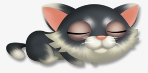 Tuxedo Kitten Sleeping - Hay Day Kitten