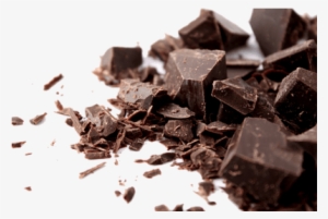 Chocolate Chunks On Side - Dark Chocolate Png