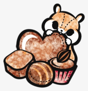 Chocolate Heart Sweet Love Cute Watercolor Colorsplash