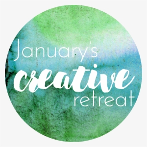 Creativity, Creative Retreat, Blog Break, Logo, Watercolor - Label