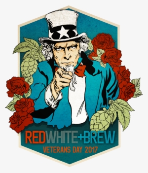 Uncle Sam T-shirt [red, White Brew]