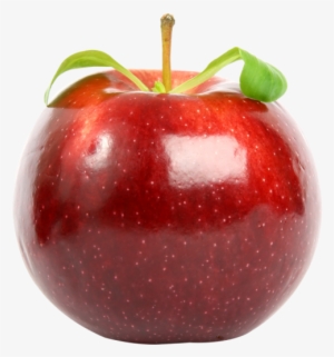 Download Red Apple With Leaf Png Image - Apple Fruit Hd Png
