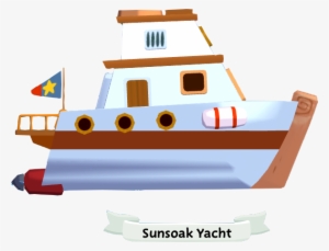Sunsoakyacht-0 - Yacht Cartoon Png