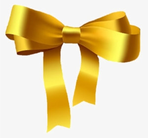Golden Ribbon Png Pic - Golden Ribbon Bow Png