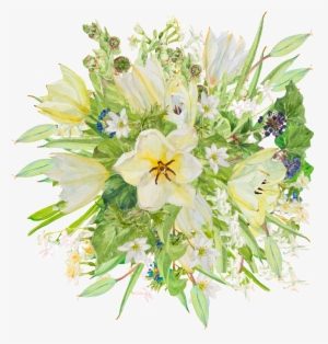 Teacher S Day Bouquet Decoration Transparent - Grün Und Blumen-postkarte Postkarte