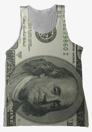Benjamins 100 Dollar Bill Tank Top - 100 Dollar Bill