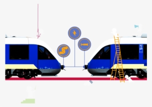 During Coupling, One Of The Two Cars Is Stationary, - Two Train Connection