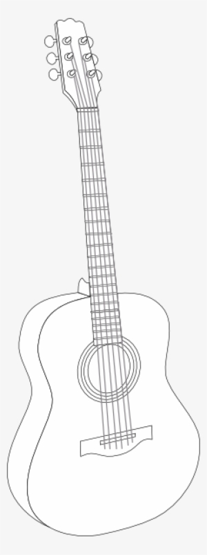 Guitar Clip Art - Acoustic Guitar Drawing Png
