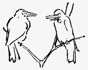 How To Set Use Birds Talking Tree Branch Svg Vector