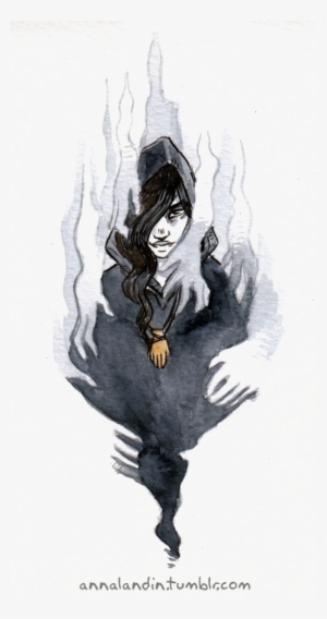 Creepy Witch Png Pic - Inktober Witch