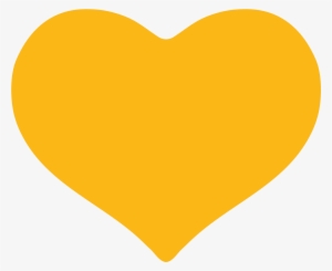 Clip Arts Related To - Yellow Love Heart Png